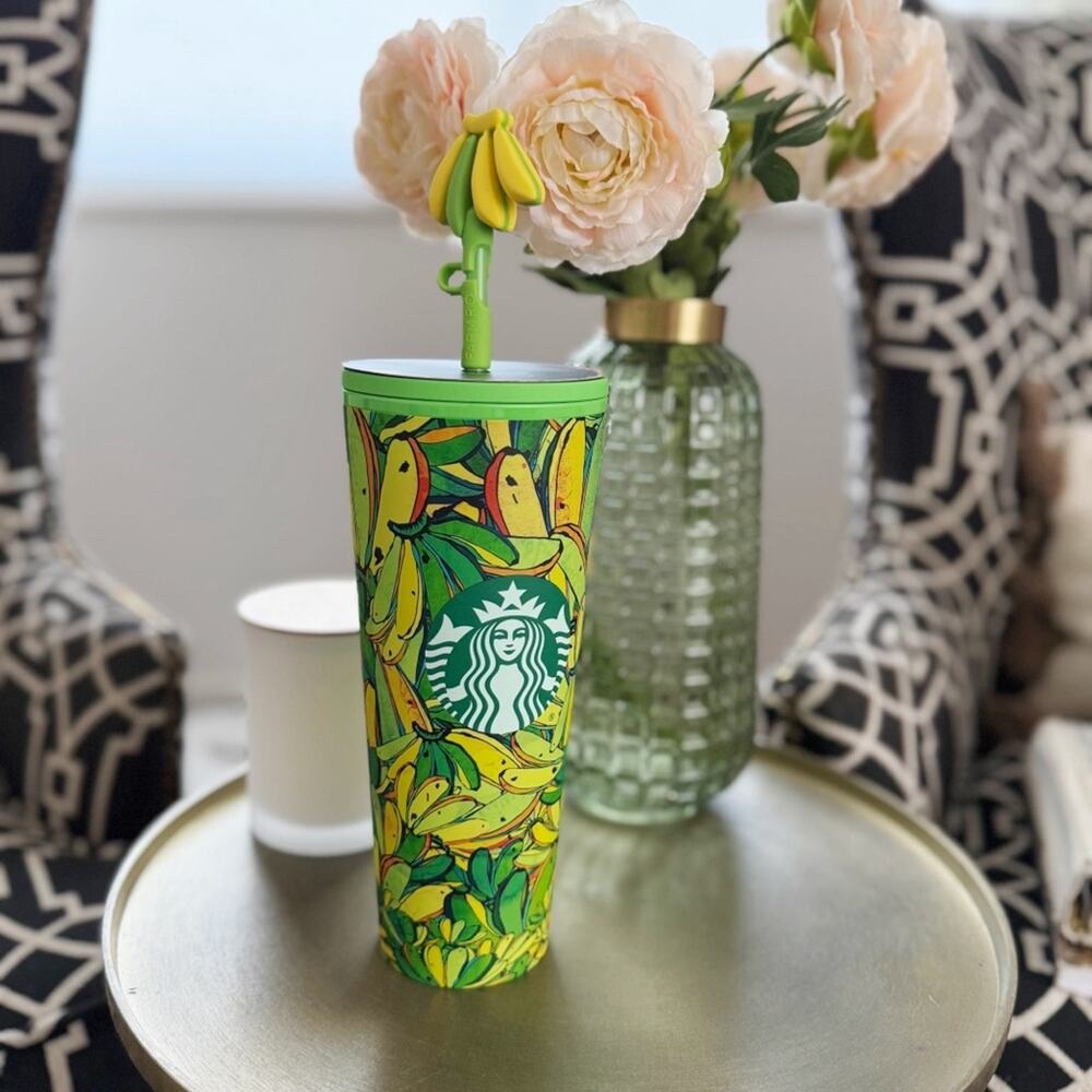 NWT Starbucks + Farm Rio ‘Banana Board’ Tumbler